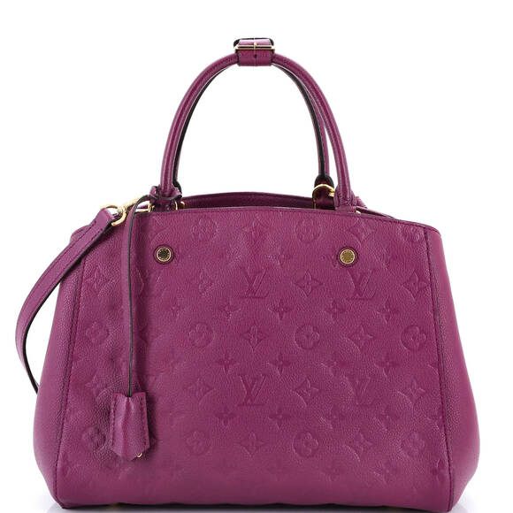 Louis Vuitton Handbags - Louis Vuitton MM Montaigne Handbag Monogram Empreinte Leather